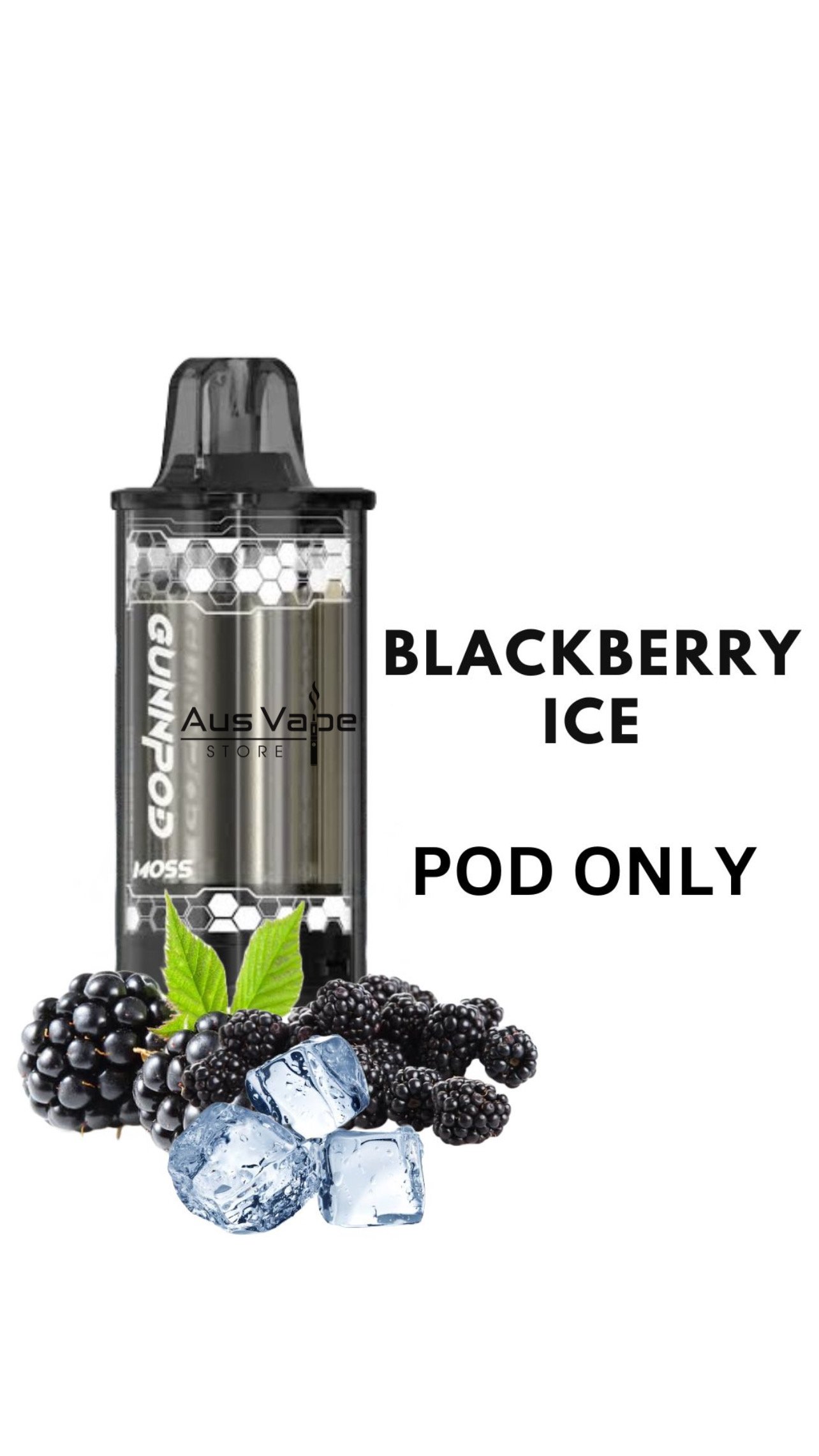 GUNNPOD MOSS POD – BLACKBERRY ICE – 8000 PUFFS