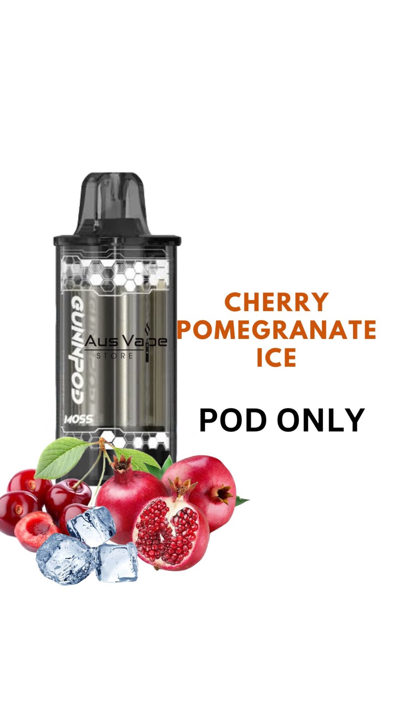 GUNNPOD MOSS POD – CHERRY POMEGRANATE ICE – 8000 PUFFS
