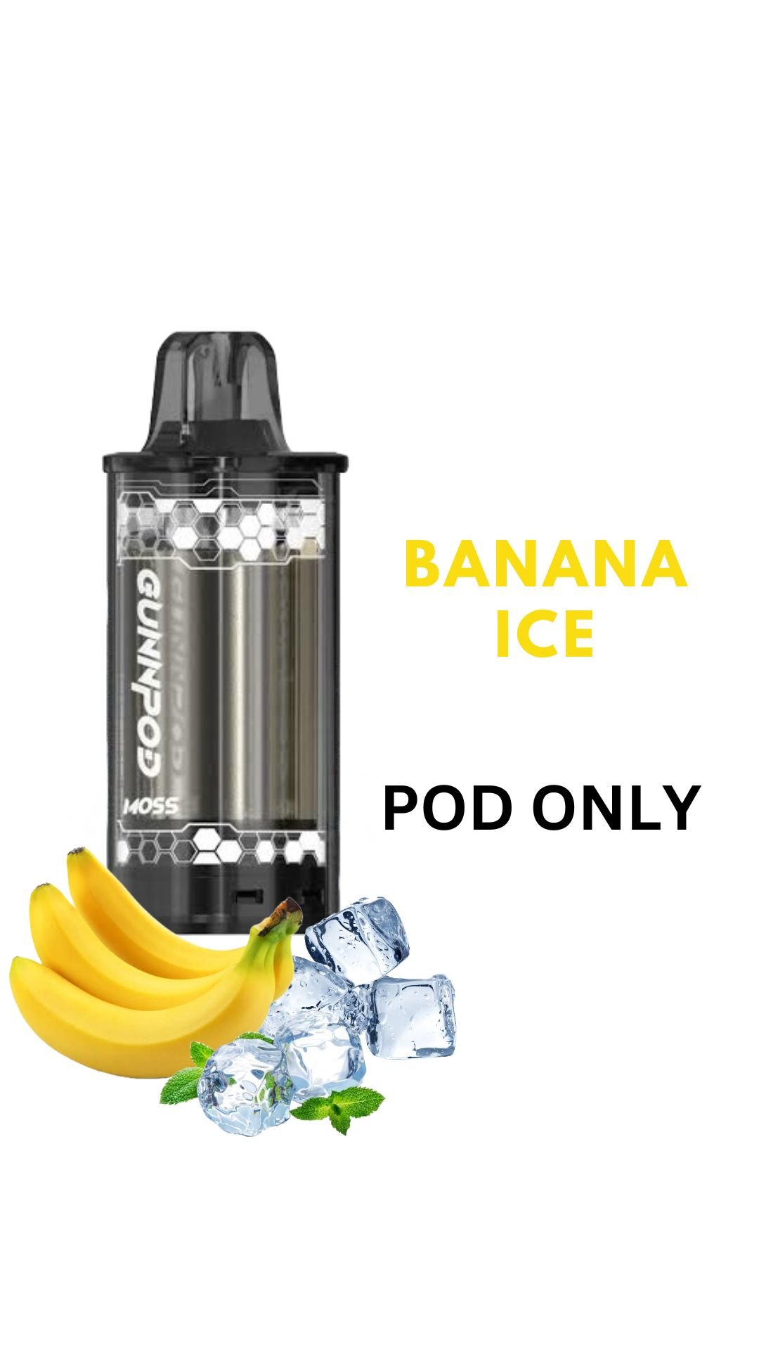GUNNPOD MOSS POD – BANANA ICE – 8000 PUFFS