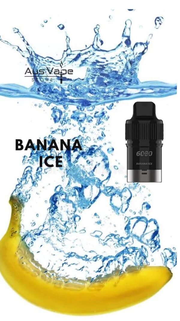 IGET BAR PLUS POD ONLY – BANANA ICE – 6000 PUFFS
