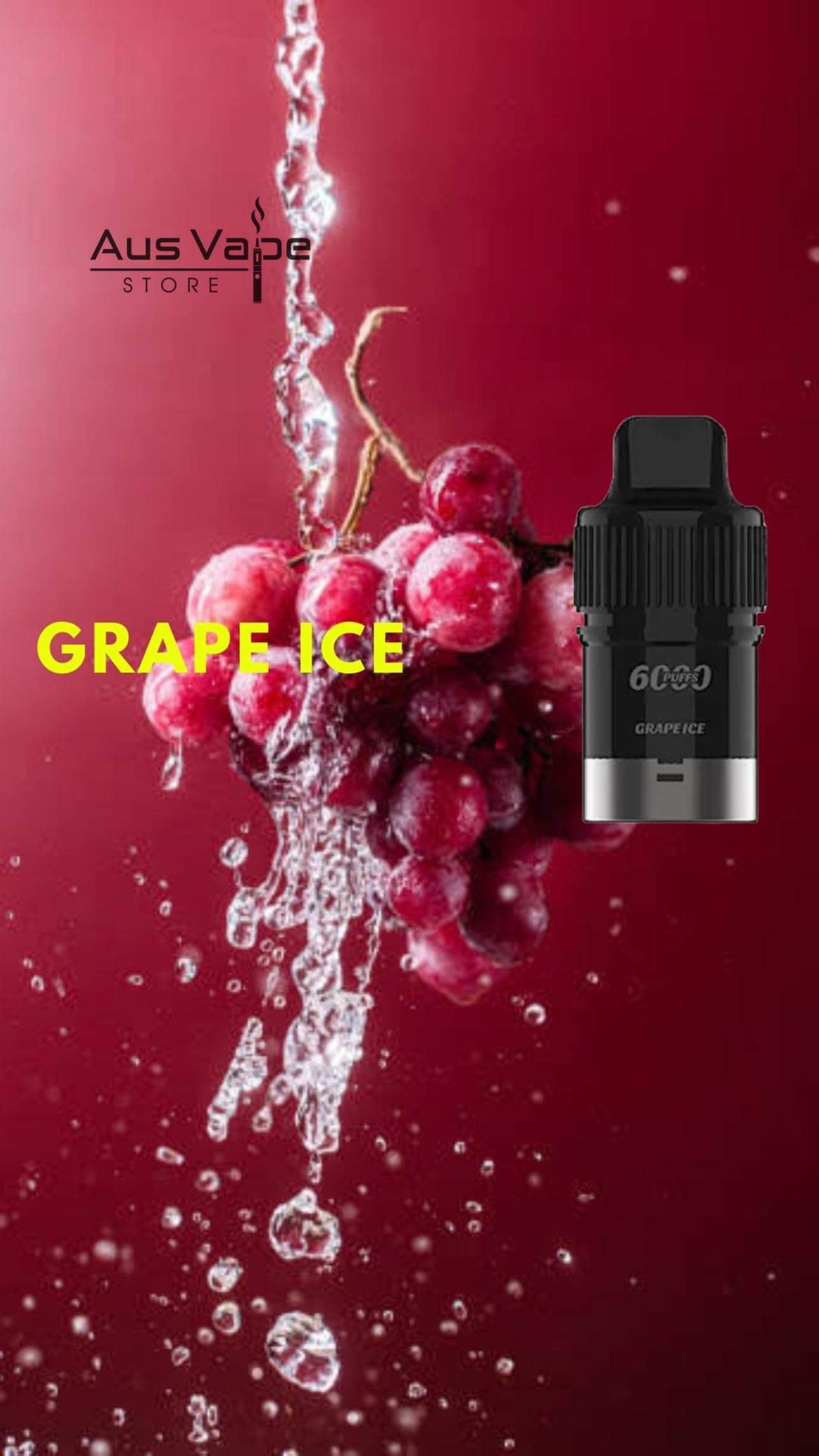 IGET BAR PLUS POD ONLY – GRAPE ICE – 6000 PUFFS