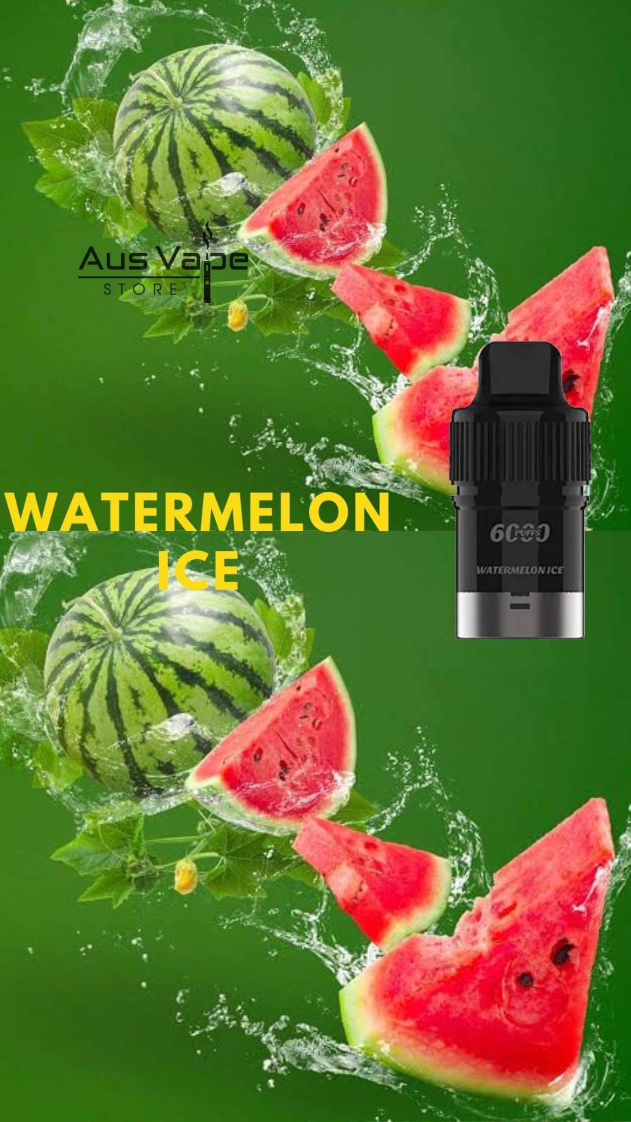 IGET BAR PLUS POD ONLY – WATERMELON ICE – 6000 PUFFS