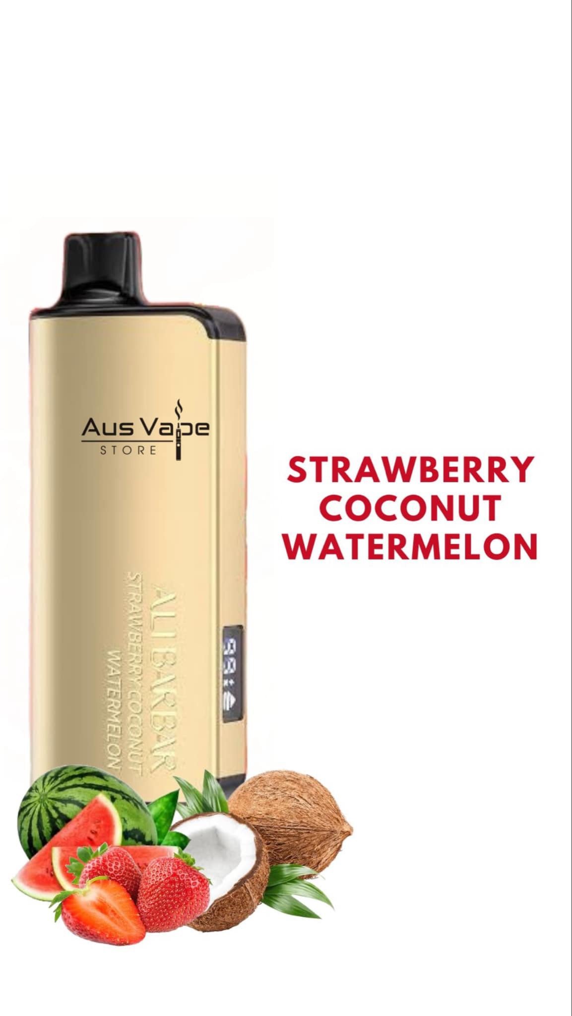 ALIBARBAR INGOT – STRAWBERRY COCONUT WATERMELON – 9000 PUFFS