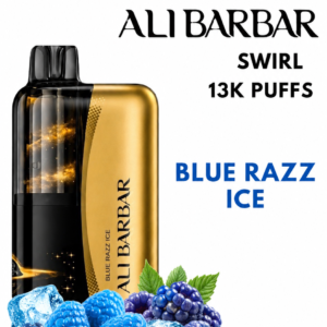 ALIBARBAR SWIRL - BLUE RAZZ ICE - 13000 PUFFS