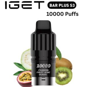 IGET BAR PLUS S3 POD ONLY – PASSION FRUIT KIWI GUAVA – 10.000 PUFFS