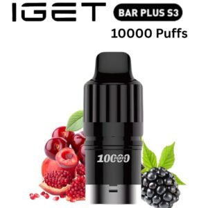 IGET BAR PLUS S3 POD ONLY – BLACKBERRY CHERRY POMEGRANATE – 10.000 PUFFS