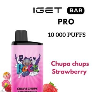 IGET BAR PRO – CHUPA CHUPS STRAWBERRY – 10 000 PUFFS