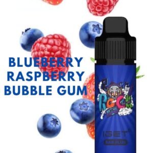IGET BAR PLUS - BLUEBERRY RASPBERRY BUBBLE GUM - 6000 PUFFS