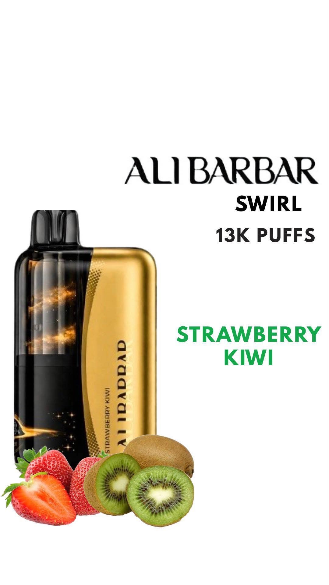 ALIBARBAR SWIRL - STRAWBERRY KIWI - 13000 PUFFS