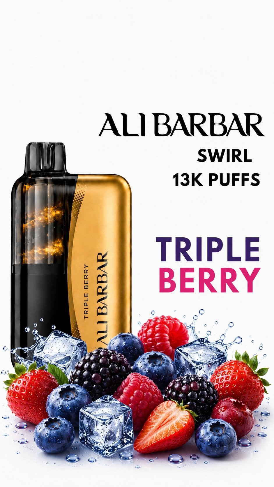 ALIBARBAR SWIRL - TRIPLE BERRY - 13000 PUFFS