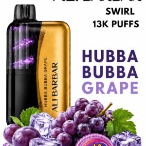 ALIBARBAR SWIRL - HUBBA BUBBA GRAPE - 13000 PUFFS